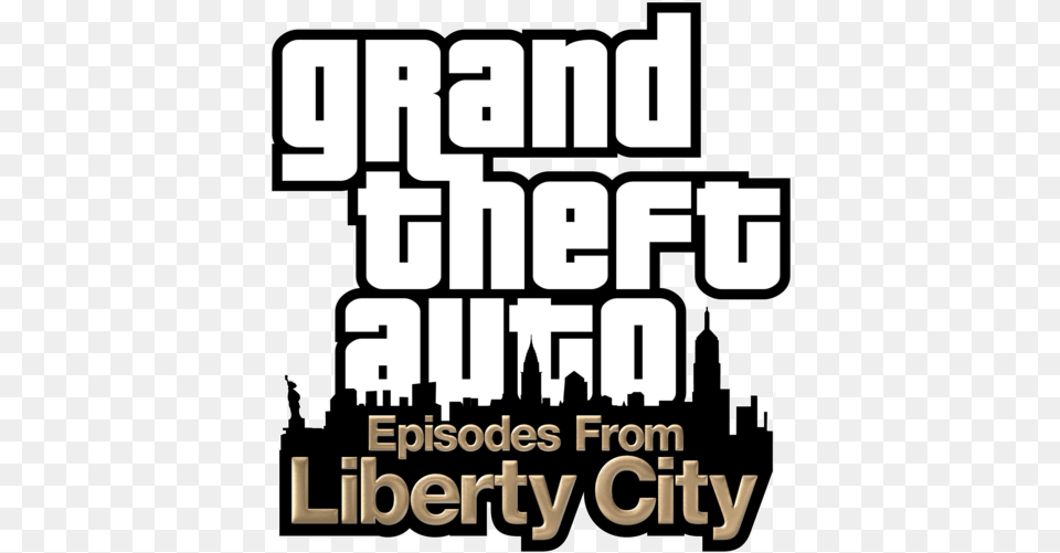 Episodes Grand Theft Auto Episodes From Liberty City Logo, Advertisement, Poster, Scoreboard, Book Free Png