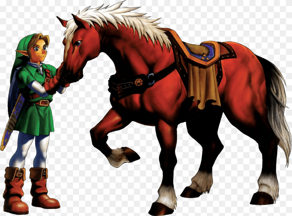 Epona Zelda, Animal, Horse, Mammal, Person Png Image