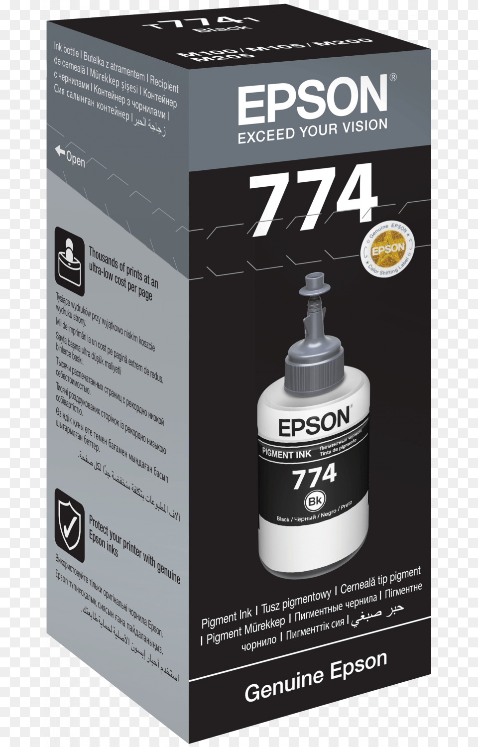 Epson Bk 774 Ink, Bottle, Advertisement, Cosmetics, Perfume Png