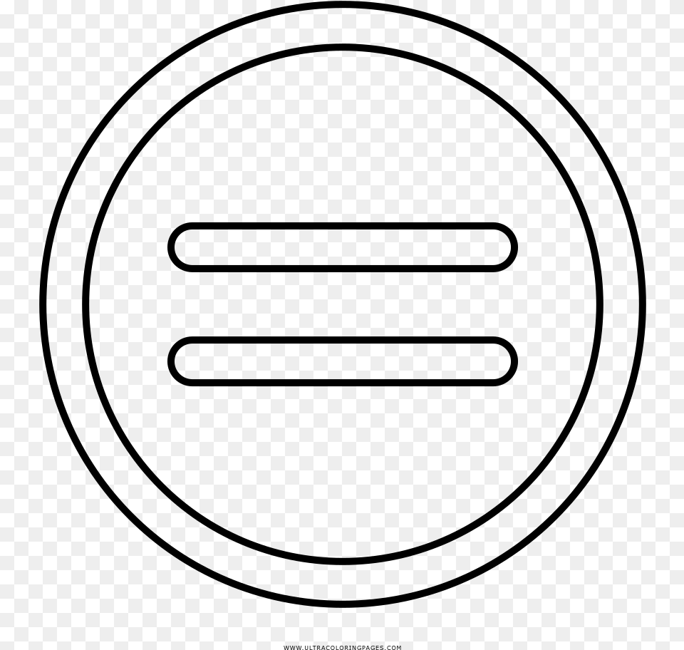 Equal Sign Coloring, Gray Png Image