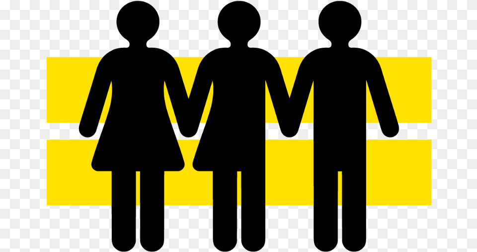Equality Symbol Male Female And Third Gender, Sign, Person Free Transparent Png