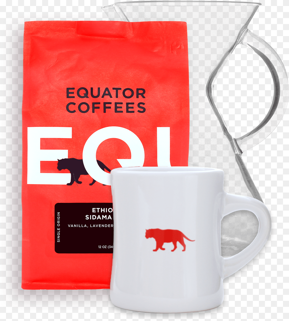 Equator Curated Single Origin Subscription Coffee Cup, Bag, Beverage, Coffee Cup Png Image