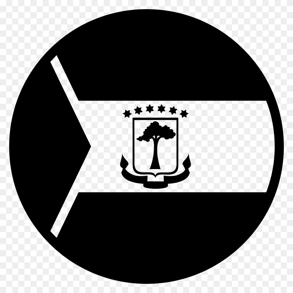 Equatorial Guinea Flag Emoji Clipart, Emblem, Symbol, Disk, Logo Free Png Download