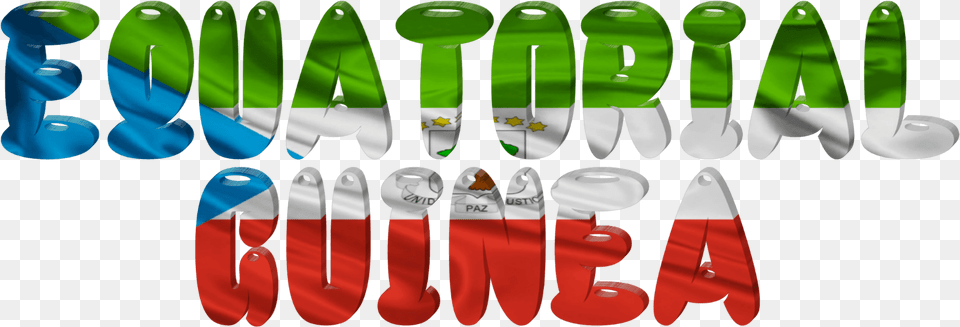 Equatorial Guinea Lettering With Flag Clipart, Clothing, Footwear, Sandal, Flip-flop Free Png Download