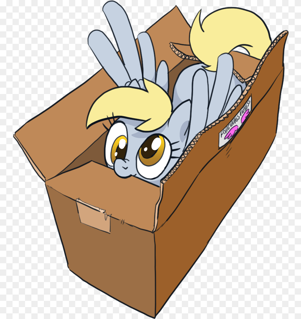 Equestria Daily Mlp Stuff Mlp Derpy, Box, Cardboard, Carton, Person Free Transparent Png