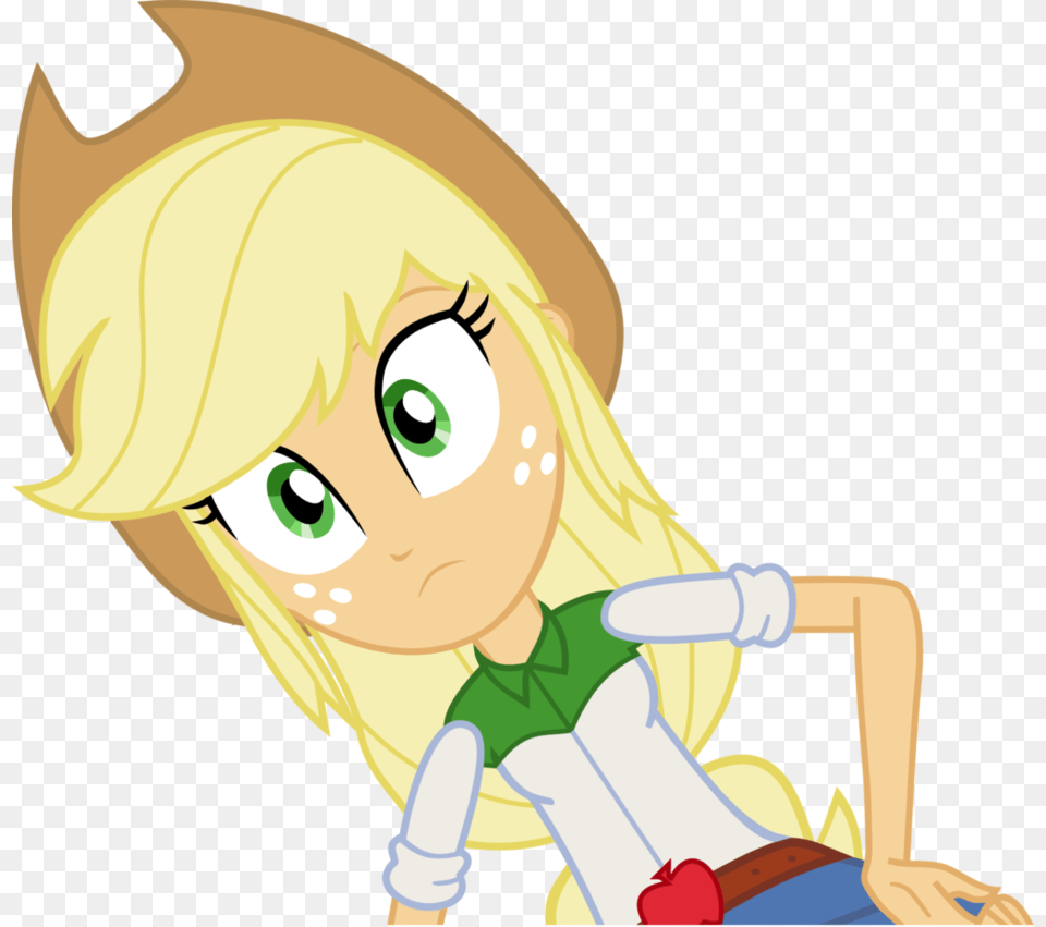 Equestria Girl Applejack Vector 1 By Darksoul46 Equestria Girls 1 Applejack, Book, Comics, Publication, Baby Free Png Download