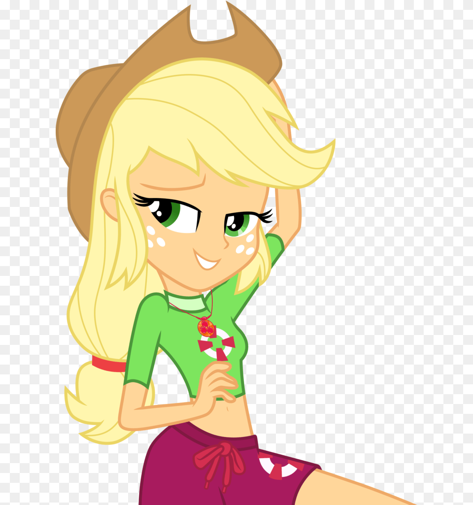 Equestria Girls Applejack Hot, Baby, Person, Book, Comics Png