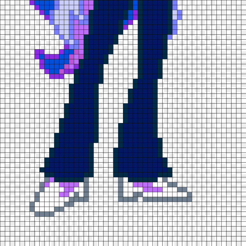 Equestria Girls Luna Part 2 Perler Bead Pattern Bead Equestria Girls Pixel Art Grid, Purple, Clothing, Pants, Graphics Png Image