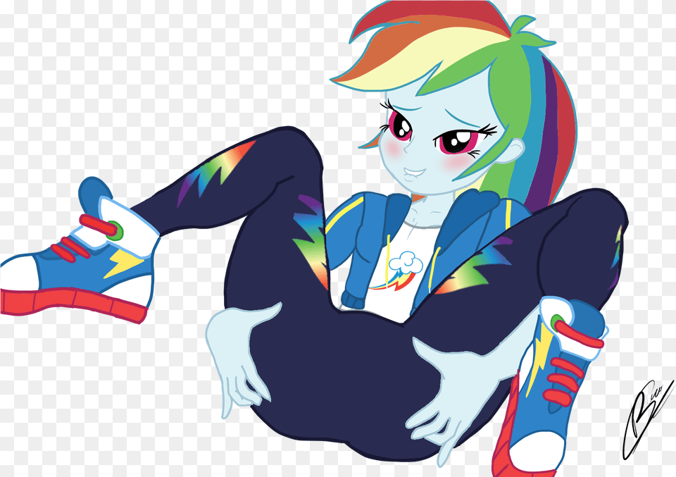 Equestria Girls Rainbow Dash Booty Equestria Girls Rainbow Dash, Baby, Person, Book, Publication Free Png Download