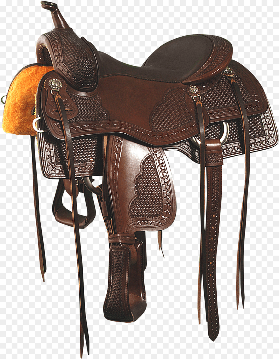 Equestrian American Heritage Equine Barbed Wire Brown Saddle Free Png