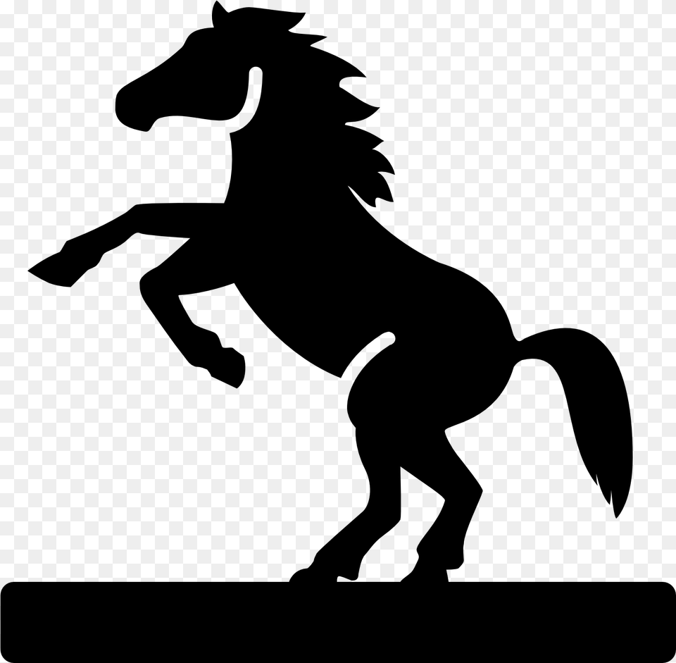 Equestrian Statue Filled Icon Statue Horse Icon, Gray Png Image