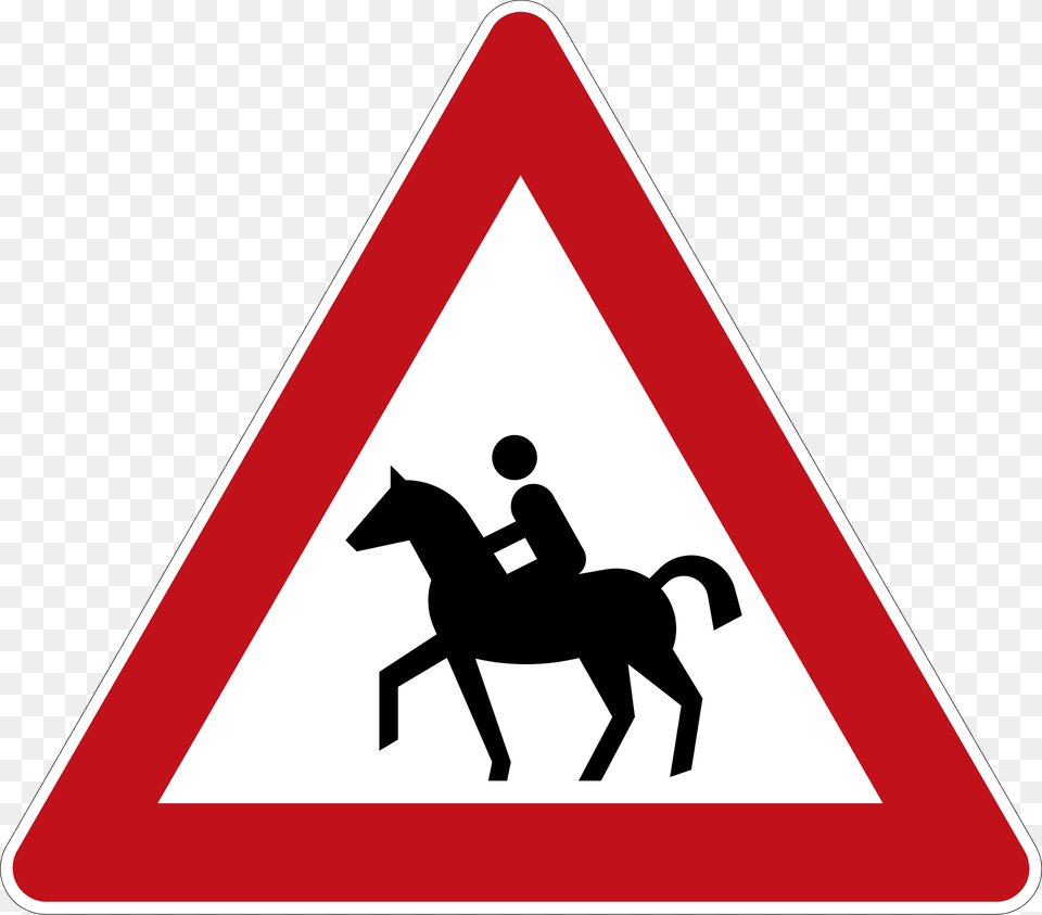 Equestrians Clipart, Sign, Symbol, Road Sign Free Png Download