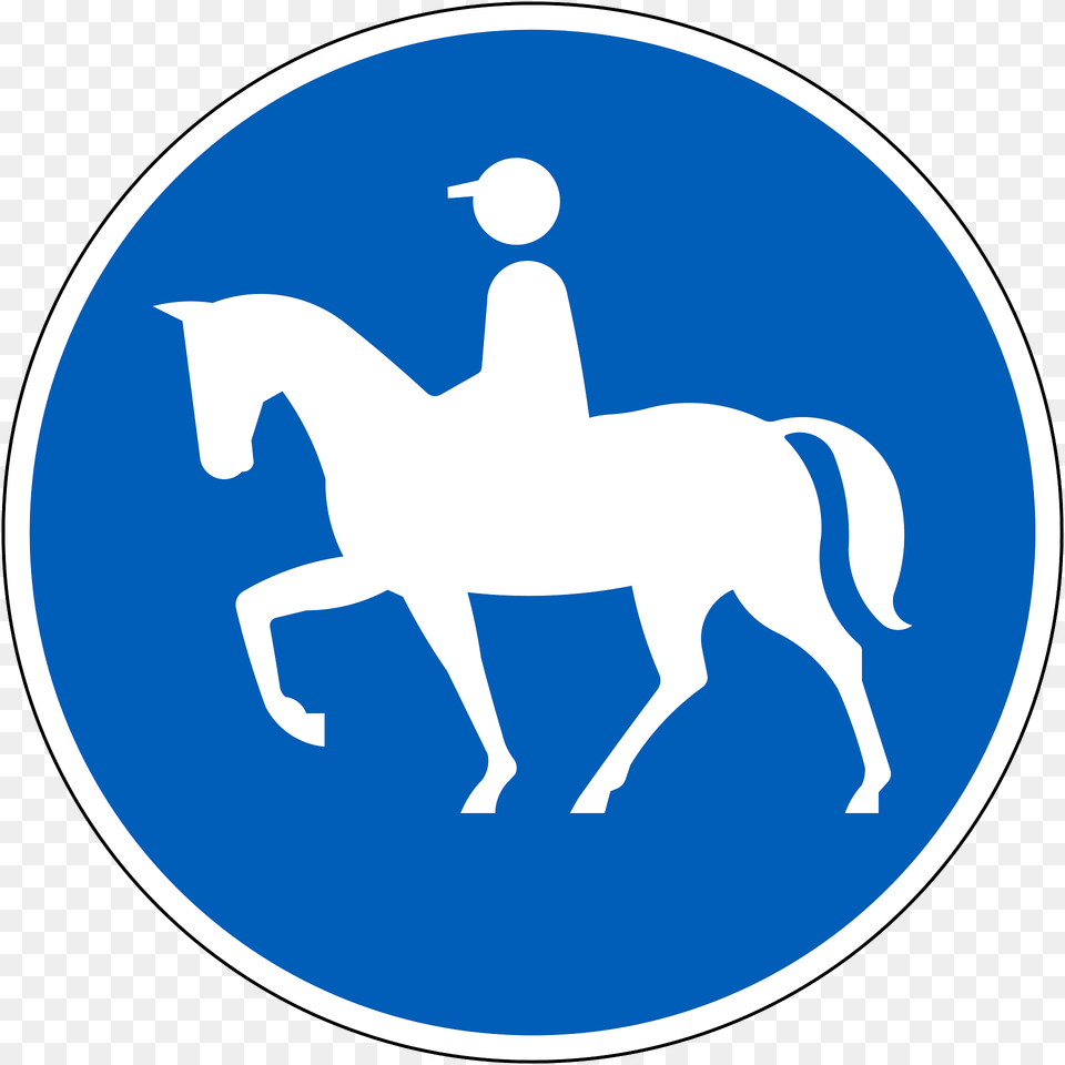 Equestrians Only Sign In Finland Clipart, Logo, Symbol, Animal, Horse Free Png