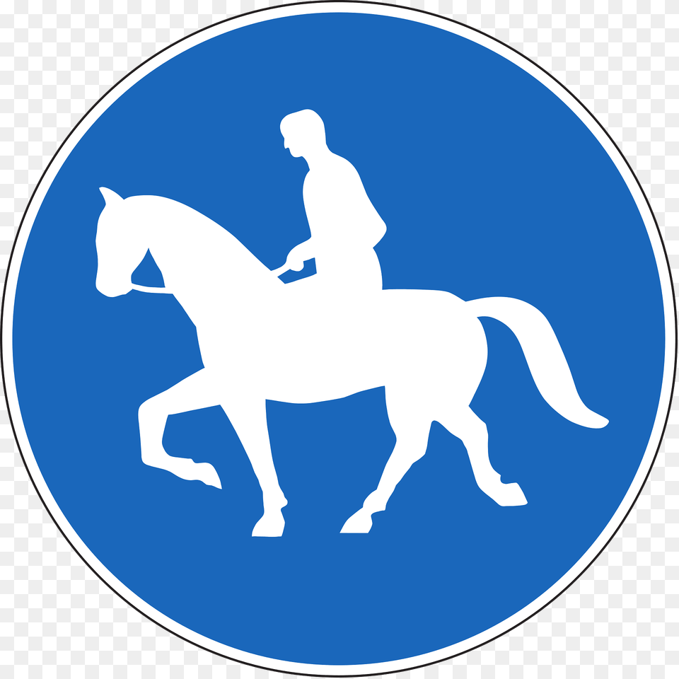 Equestrians Only Sign In Switzerland Clipart, Animal, Equestrian, Horse, Mammal Png Image