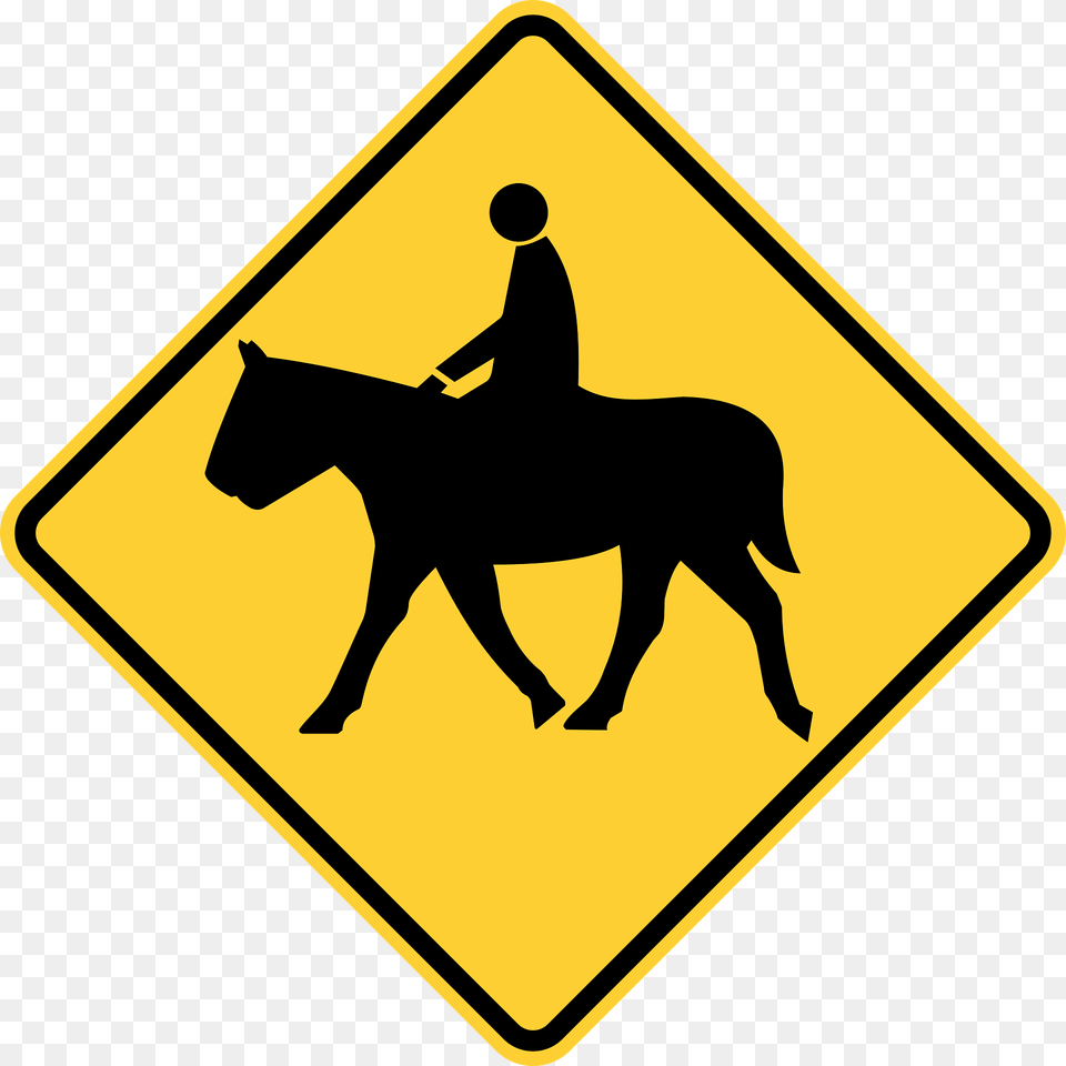 Equestrians Sign In Liberia Clipart, Symbol, Road Sign, Animal, Horse Png