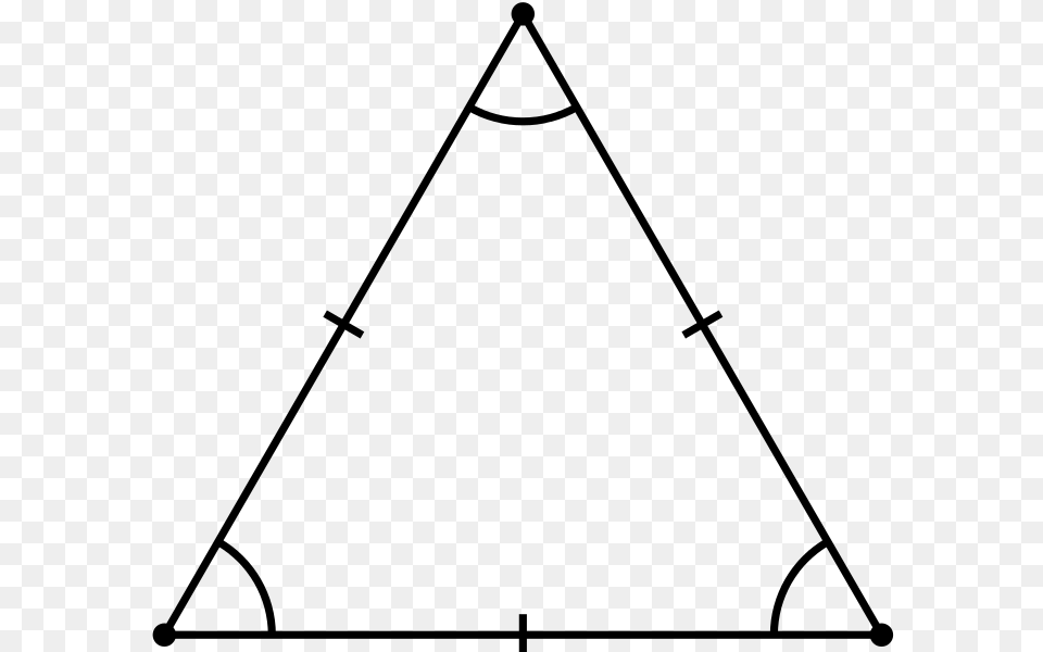 Equilateral Triangle, Gray Png Image