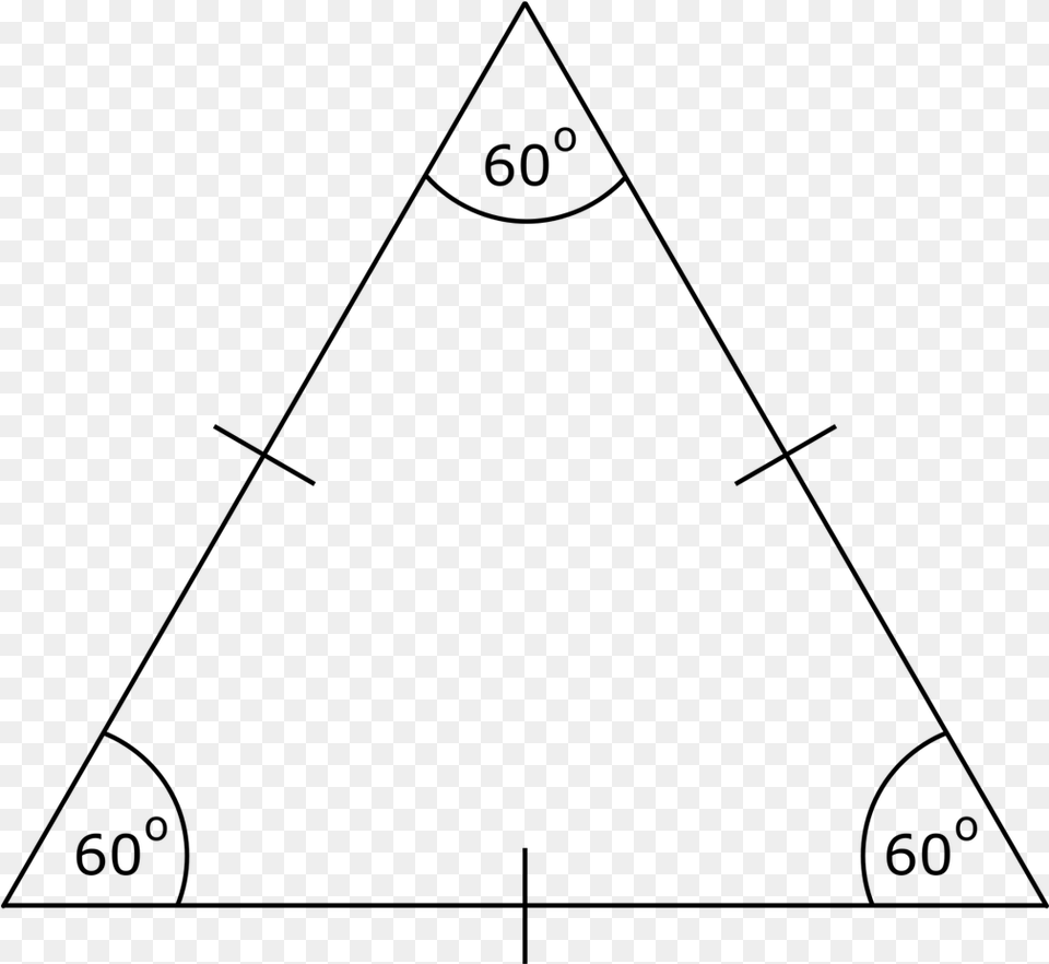 Equilateral Triangle, Gray Png