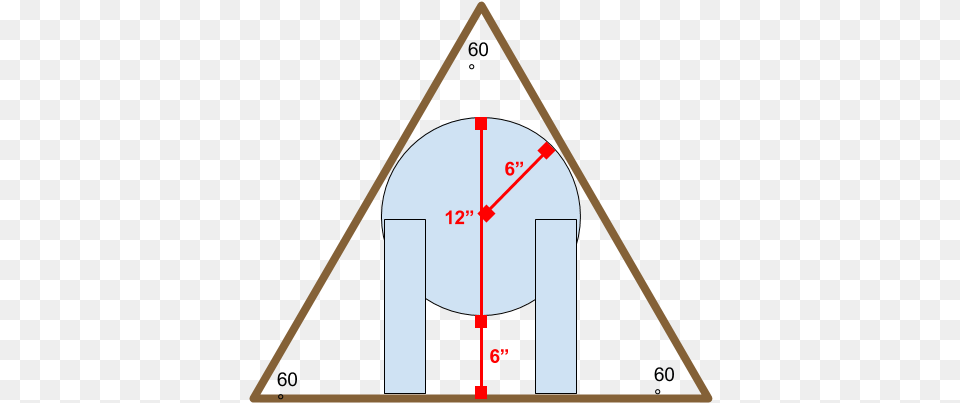 Equilateral Triangle With Inscribed Circle Placed In Triangle, Chart, Plot Free Png Download