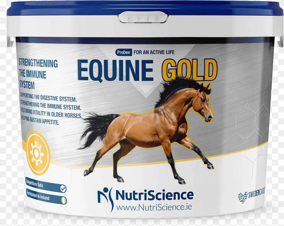 Equine Gold Digestive Supplement Arthri Aid, Animal, Horse, Mammal, Colt Horse Free Png