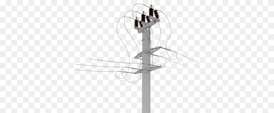 Equipment For Medium Voltage Overhead Power Lines Surge Arrester Medium Voltage, Utility Pole, Cable Png