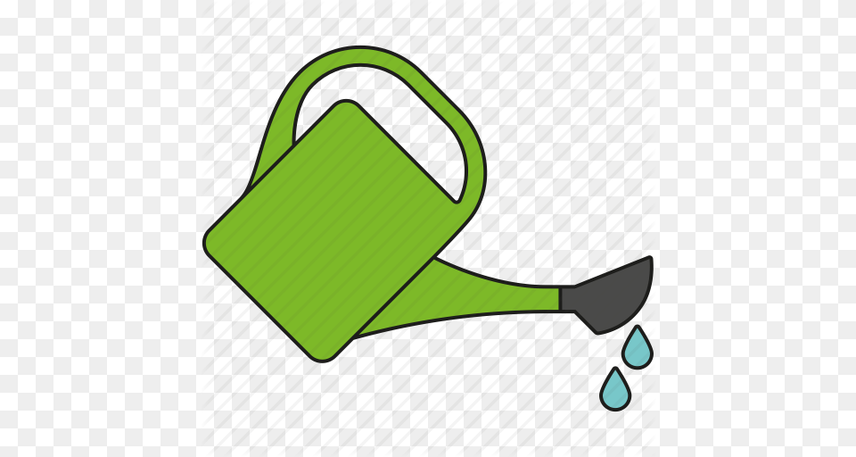 Equipment Garden Gardening Pouring Tool Water Drops Watering, Can, Tin, Watering Can Free Transparent Png