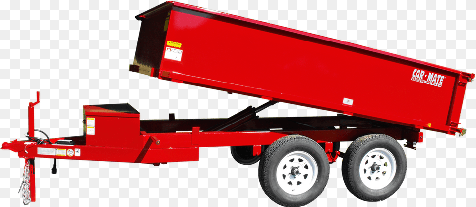 Equipment Trailer Hydraulic Dump Deck Over Wheel Trailer, Axle, Machine, Transportation, Truck Free Png Download