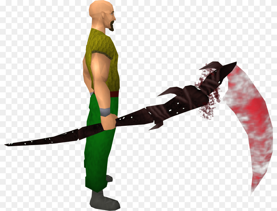 Equipped Nox Scythe Blood Dye, Weapon, Blade, Dagger, Sword Free Transparent Png