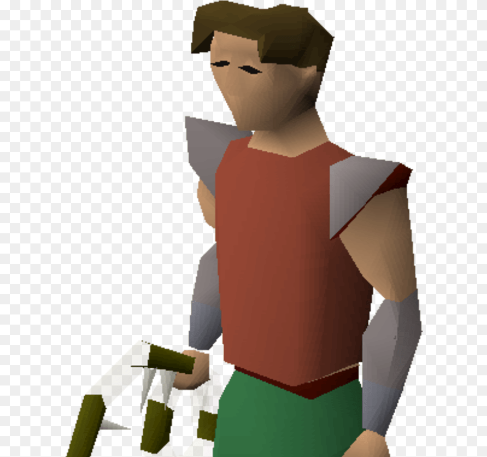 Equipped Osrs Candy Cane Whip, Person, Clothing, Vest, Face Png Image