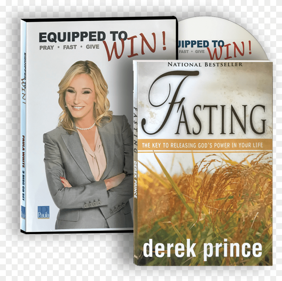 Equipped To Win And Fasting By Derek Prince Book Book Cover, Publication, Adult, Person, Woman Free Transparent Png