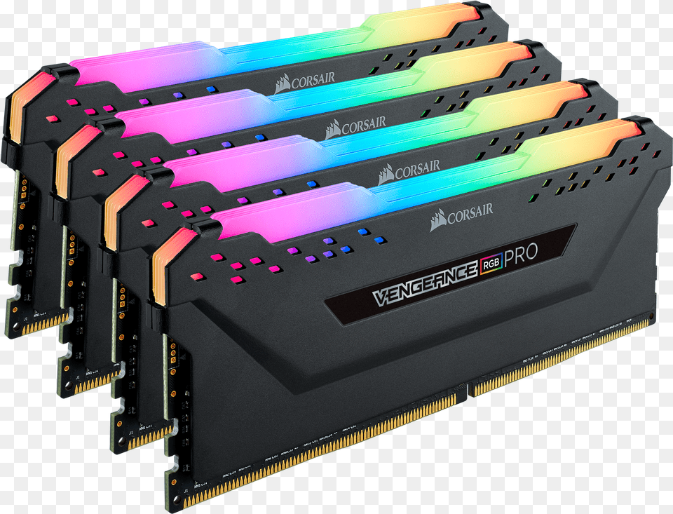 Equipped With All New Black Or White Aluminum Heat Corsair Vengeance Rgb Pro, Computer, Computer Hardware, Electronics, Hardware Png