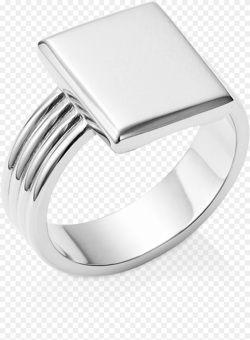 Era Signet Ring 9ct White Gold Ring, Accessories, Jewelry, Platinum, Silver Png Image