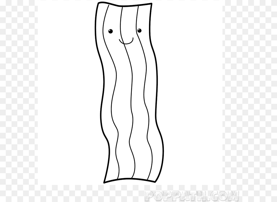Erase All Previous Guidelines And Color In Your Happy Bacon How To Draw, Text, Smoke Pipe Free Png Download