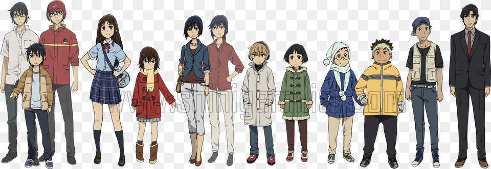 Erased Anime Characters Names, Publication, Person, Girl, Female Free Png