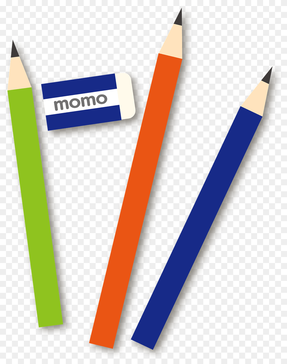 Eraser And Pencils Clipart, Pencil, Bow, Weapon Png Image