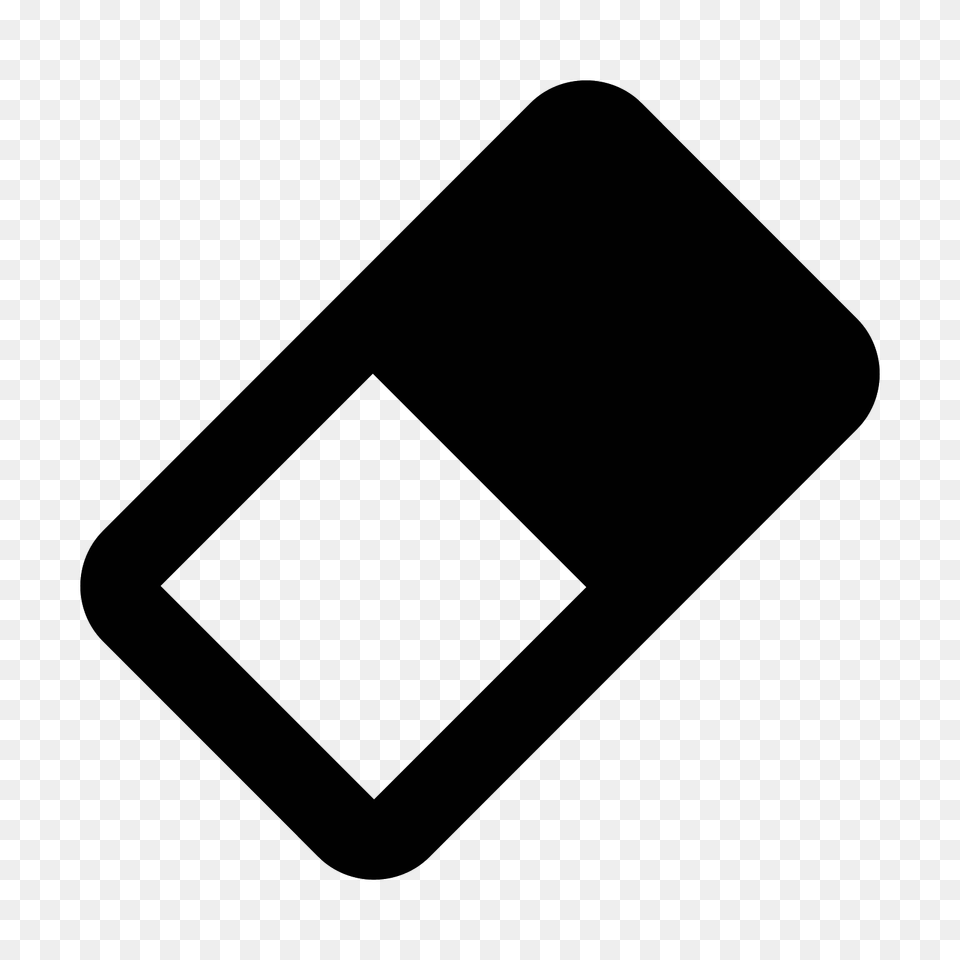 Eraser Icon, Gray Png