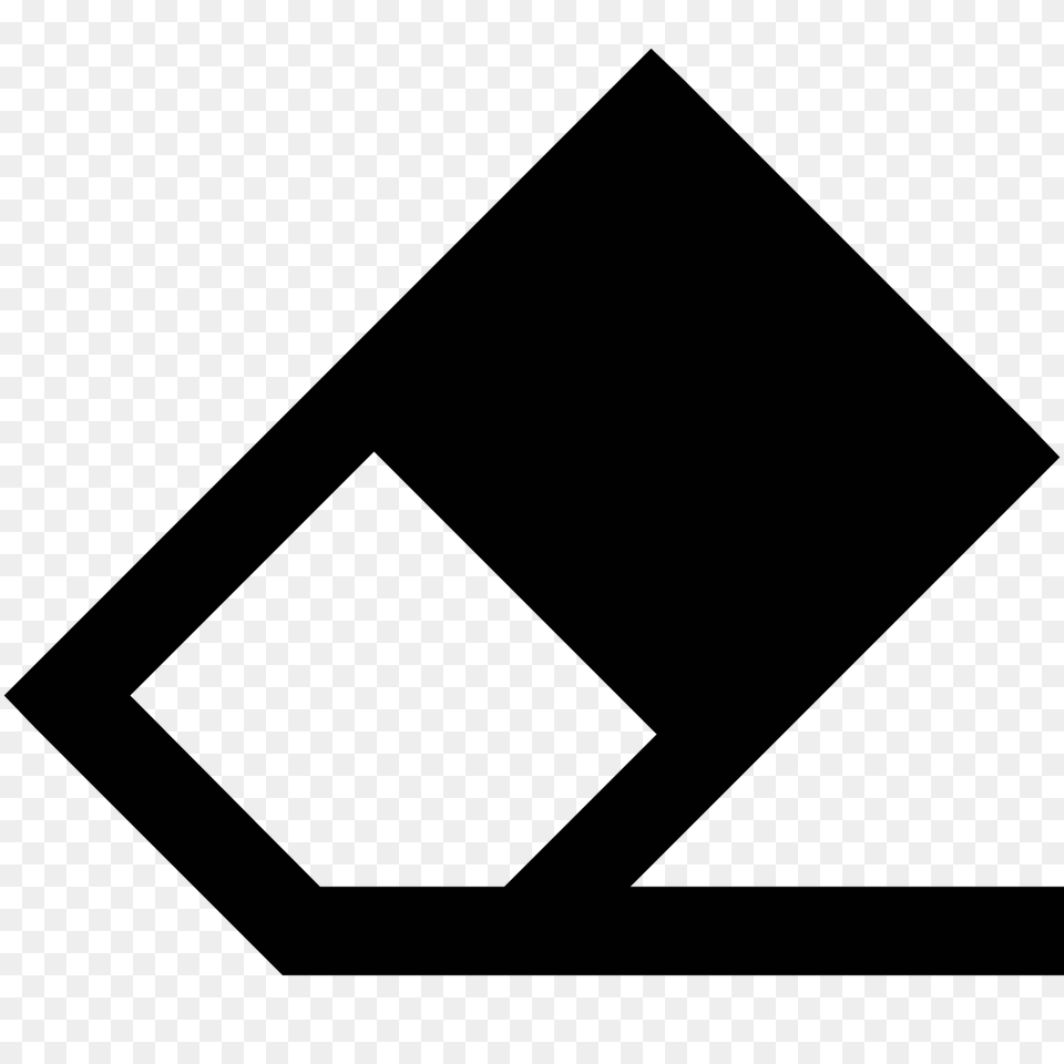 Eraser Icon, Gray Png Image