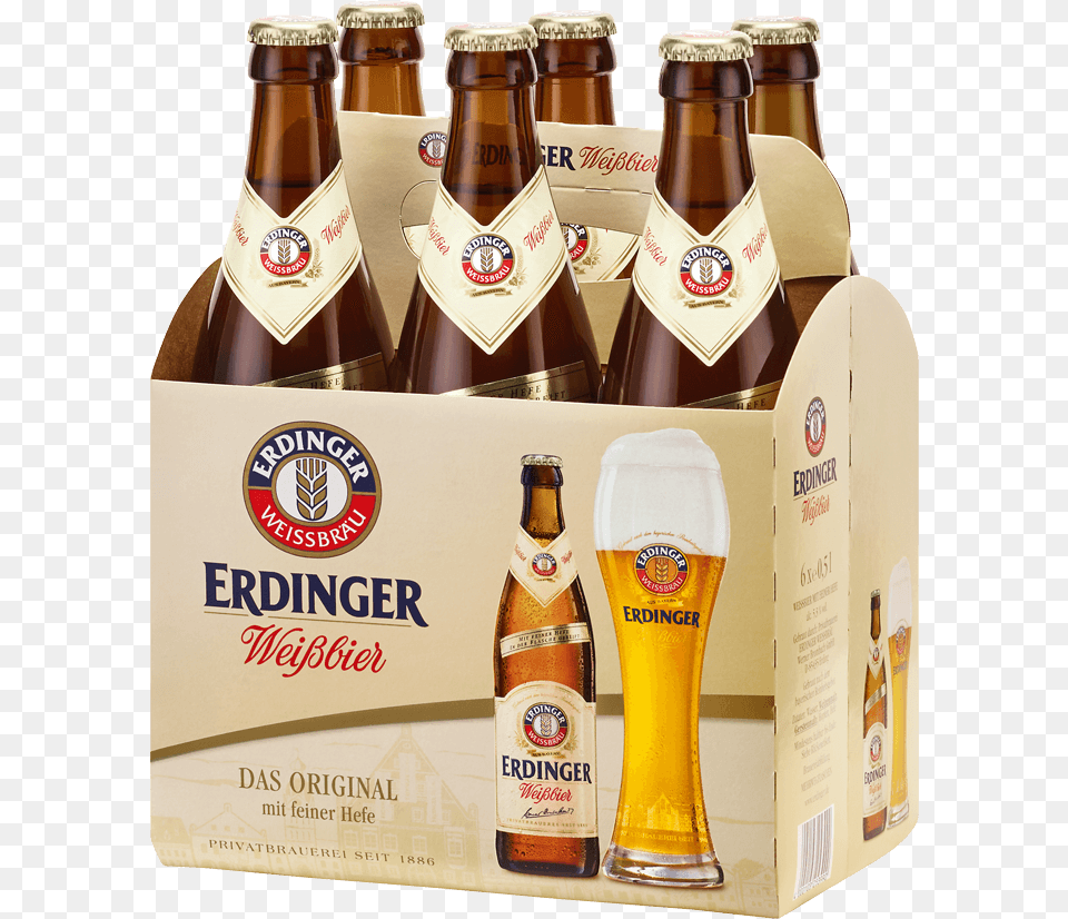 Erdinger Weissbier Beer Erdinger Weissbier, Alcohol, Beer Bottle, Beverage, Bottle Png