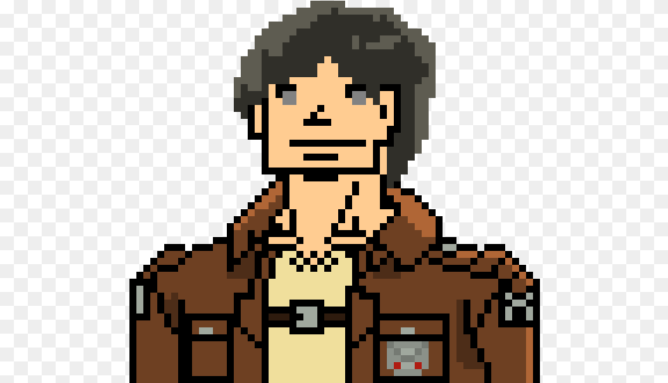 Eren Jaeger Pixel Art, Photography Free Transparent Png