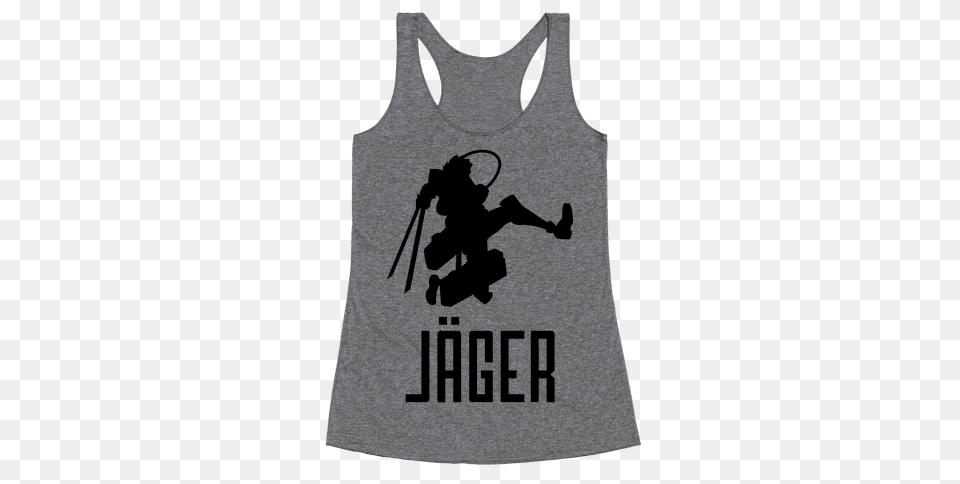 Eren Jaeger Racerback Tank Tops Lookhuman, Clothing, Tank Top, Adult, Male Png Image