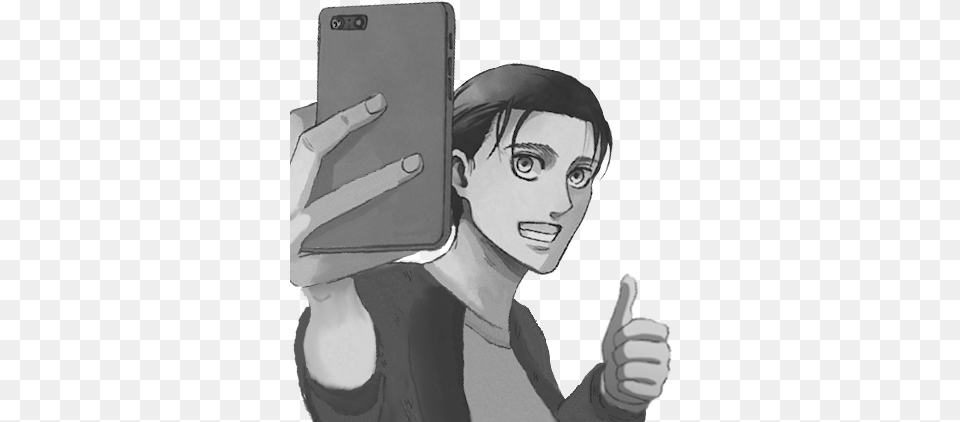 Eren Taking A Selfie Meme, Body Part, Person, Hand, Finger Free Png Download