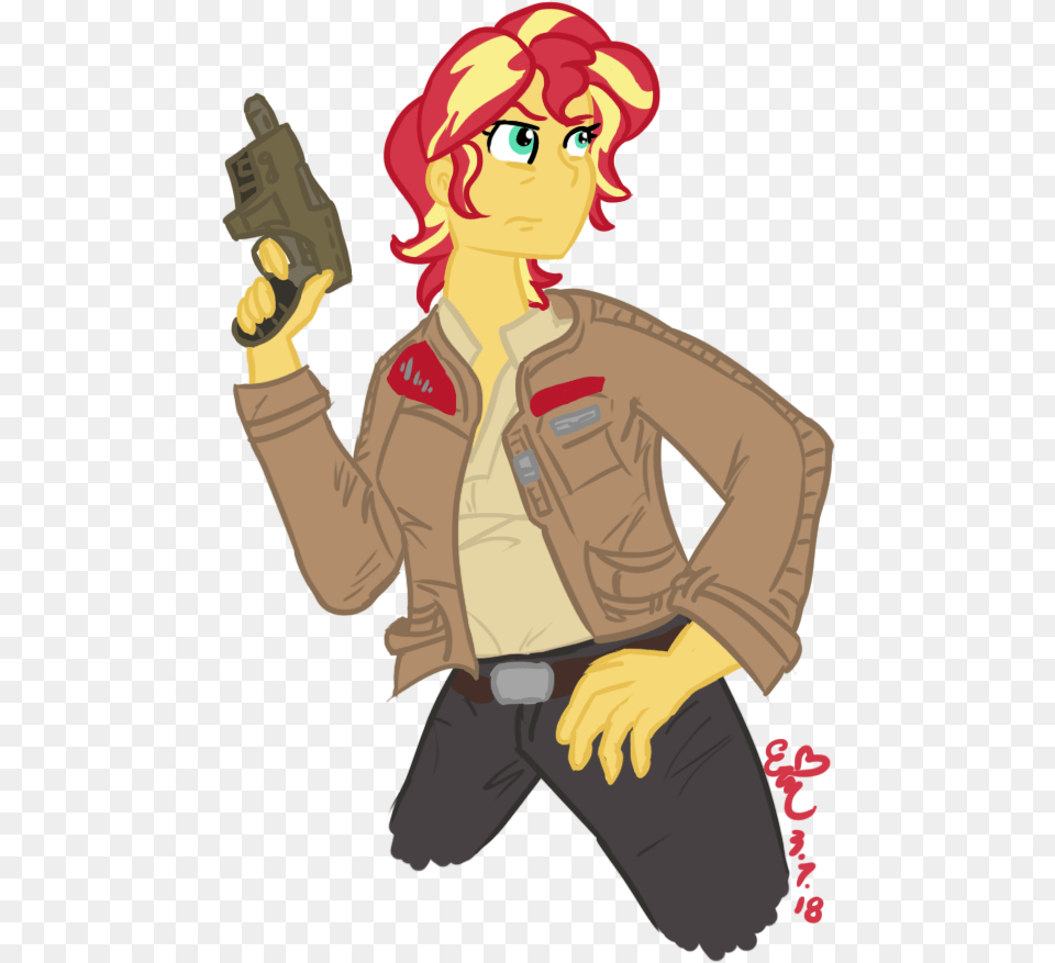 Erenerakhard Blaster Clothes Derpibooru Exclusive Sunset Shimmer, Book, Publication, Comics, Baby Free Png Download