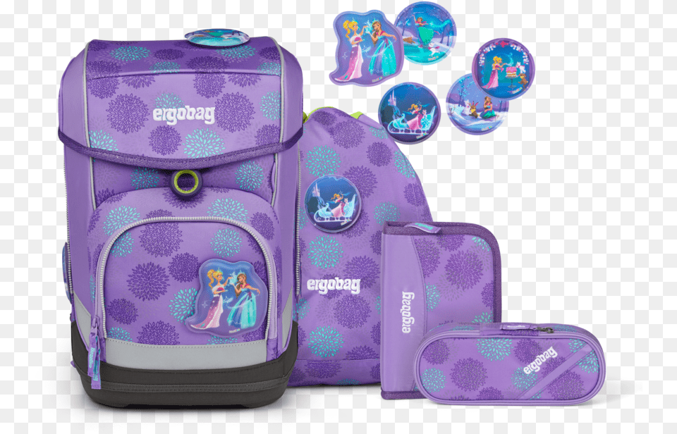 Ergobag School Bag Set Sleighbear Glow Ergobag Schlittenzaubr, Backpack, First Aid Free Png