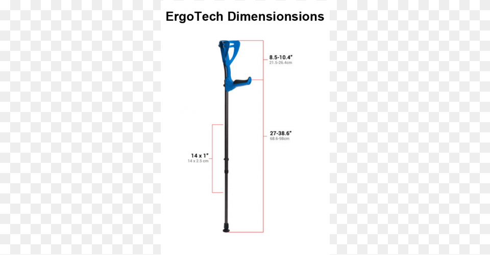 Ergotech Elbow Crutches Ergotech Forearm Crutches White 215 09 Forearm Crutches, Stick, Cane Free Png Download