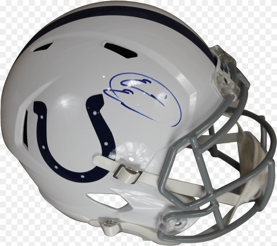 Eric Ebron Autographed Colts Speed Proline Helmet Wbeckett Face Mask, American Football, Football, Football Helmet, Sport Free Png