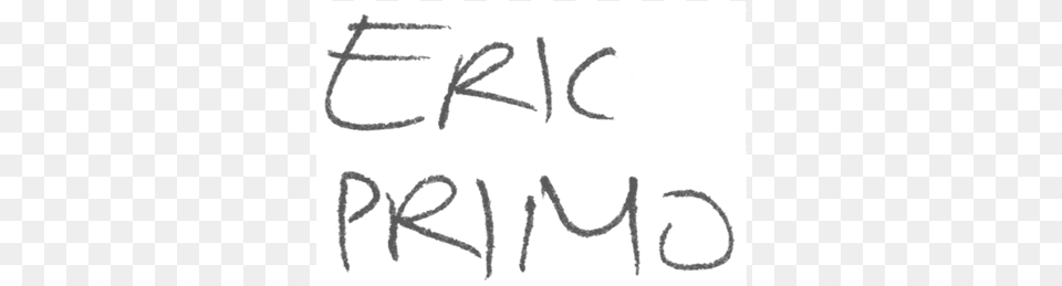 Eric Primo Handwriting, Text, Bow, Weapon, Signature Free Png Download