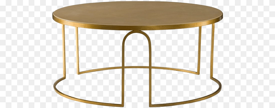 Erica Round Coffee Table Gold Art Deco Gold Coffee Table Transparent, Coffee Table, Furniture, Dining Table Free Png