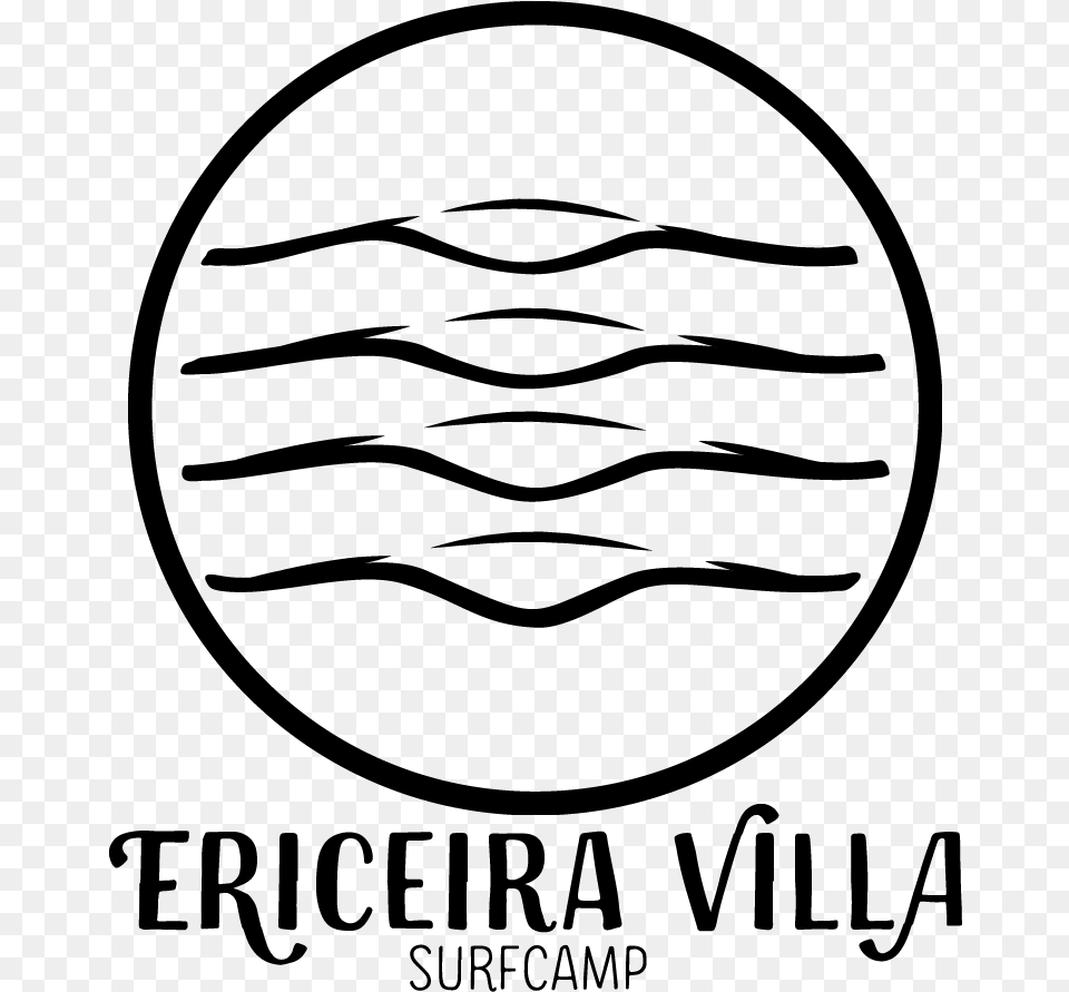 Ericeiravilla Surf Camp Hostel Line Art, Gray Free Png Download