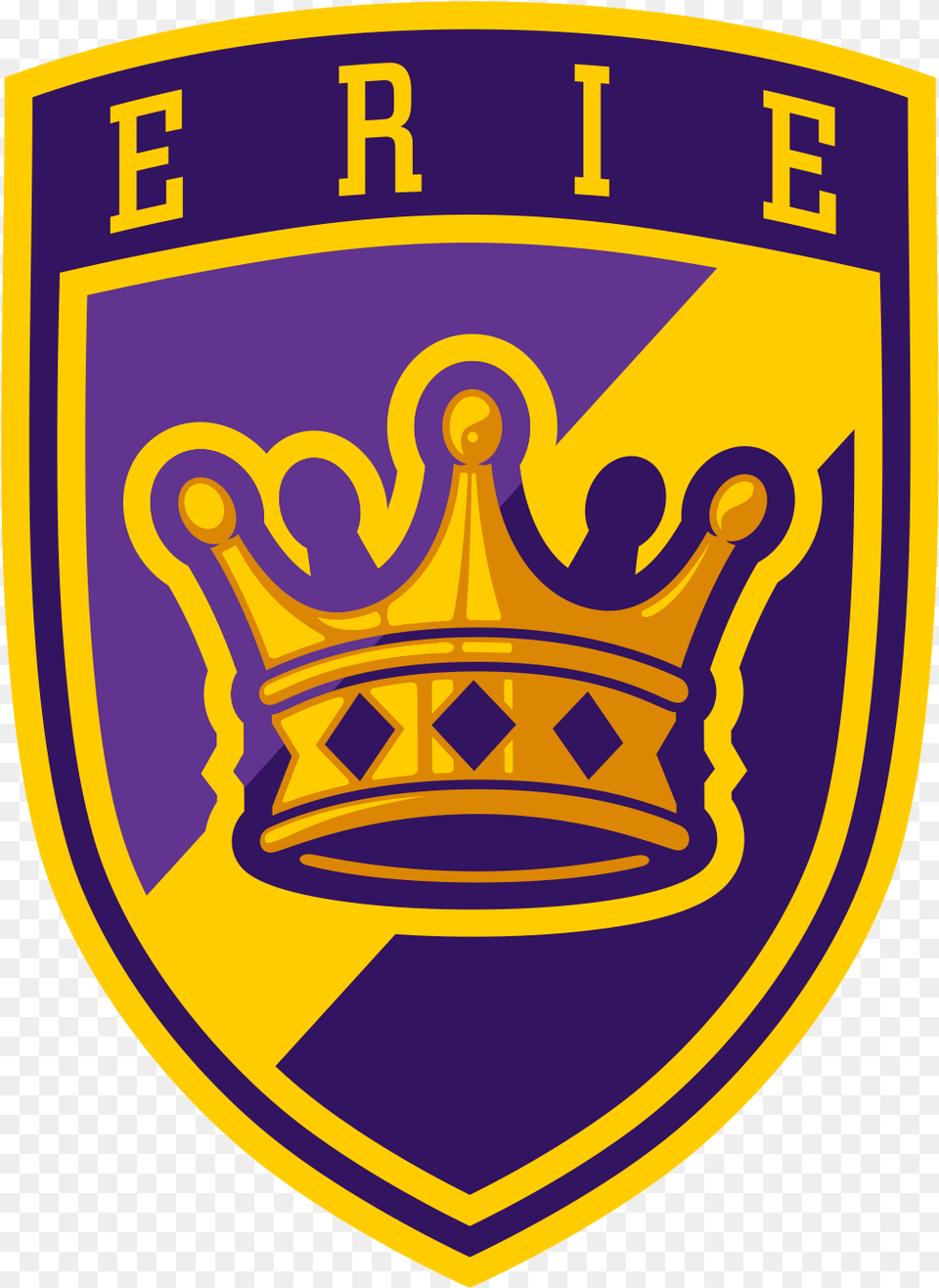 Erie Royals Crest Logo Final Erie High School, Badge, Symbol, Emblem Free Png Download