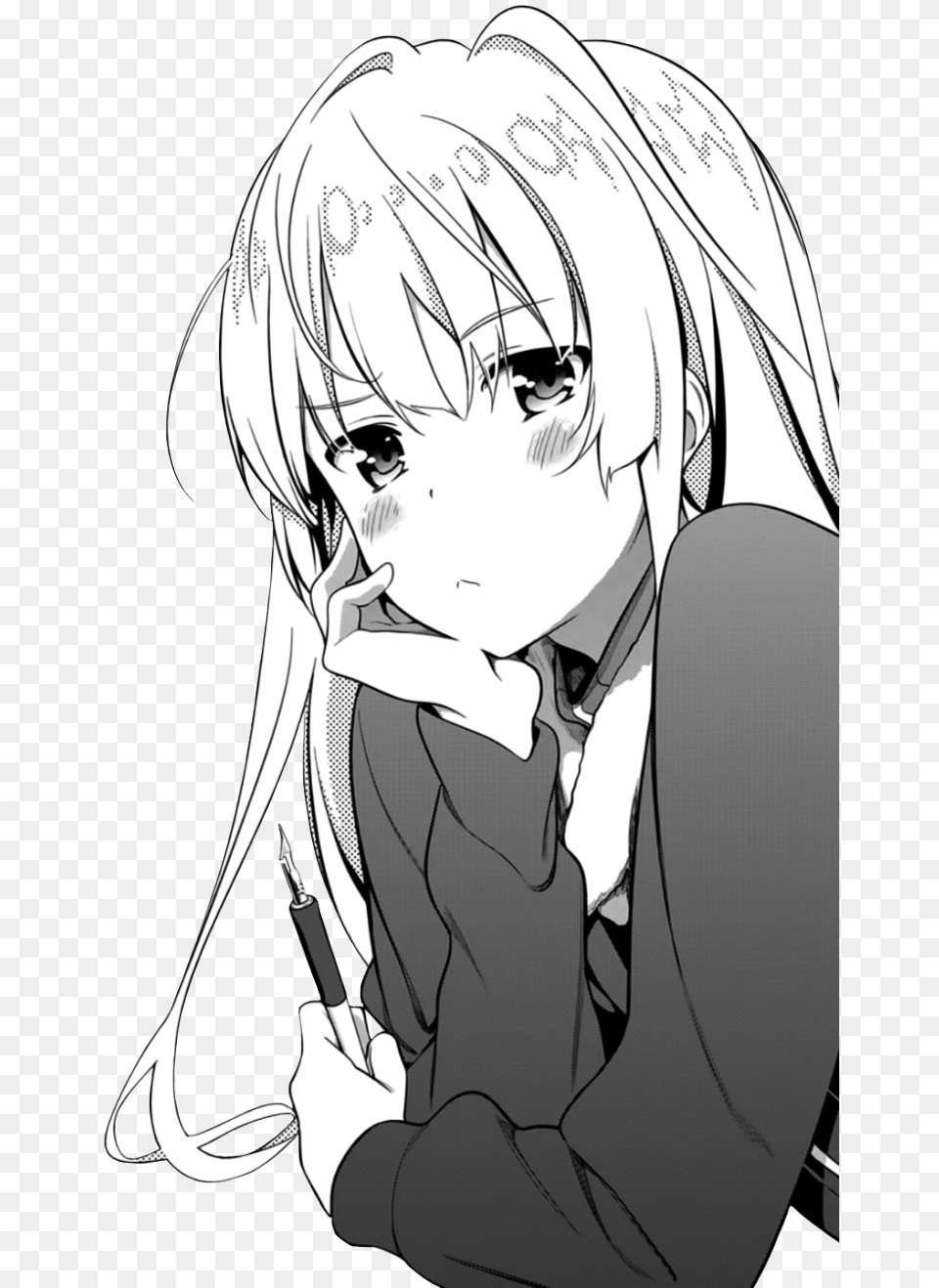 Eriri Sawamura Manga Lonely Anime Girl, Book, Comics, Publication, Person Free Png