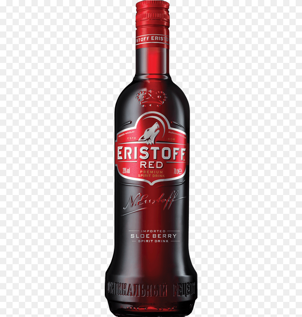 Eristoff Red Vodka, Alcohol, Beer, Beverage, Liquor Png